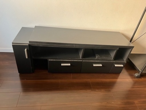 収納付テレビ台(黒)