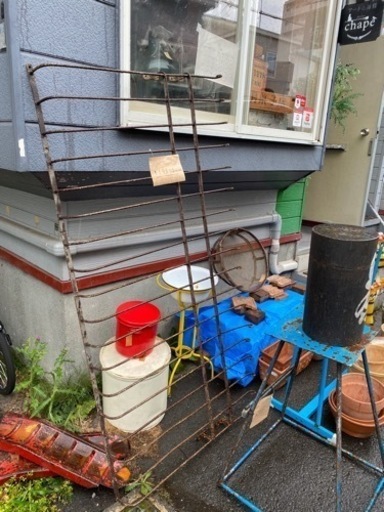 庭　さびさび　アイアン柵