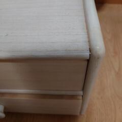 木製ミニチェスト【USED】ミニ引き出し　アイボリー　の画像