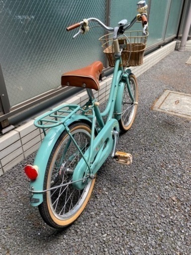 ブリヂストン hacchi 18インチ グリーン ハッチ 子供用自転車 美品 キッズ自転車 ハッチ 18インチ グリーン 直接引き取り 自転車