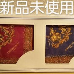 広島山口限定絵画のようにステキなリモージュハンカチペアセット