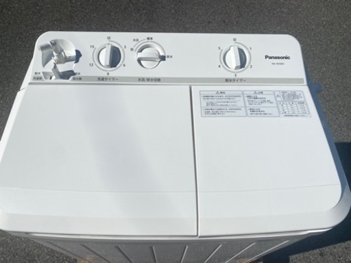 【美品】2023年製　Panasonic 二層式洗濯機　5kg  パナソニック