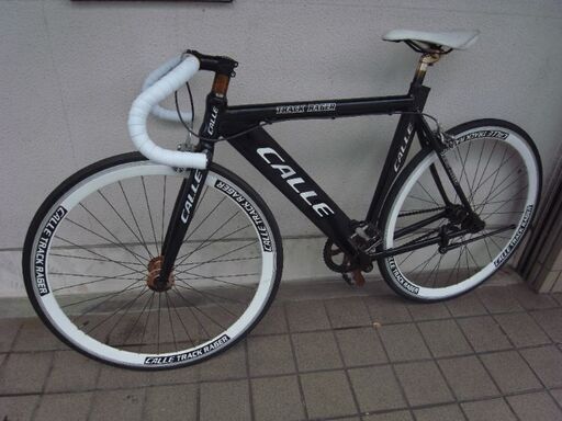 値下げ★★★ディープリム・両歯対応【ＣＡＬＬＥピストバイク・アルミフレーム】後ろタイヤ新品・バーテープ新品