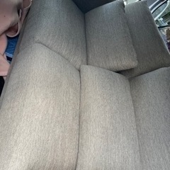 グレー色の織り生地ソファ 160cm程度