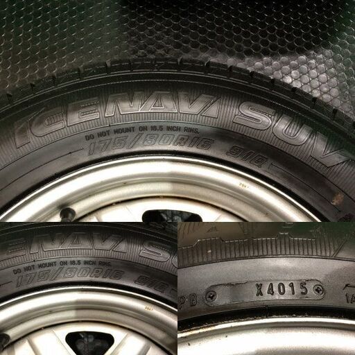 【GOODYEAR ICENAVI SUV 175/80R16】スタッドレス【SUZUKI ジムニー 純正ホイール 16インチ 5J5