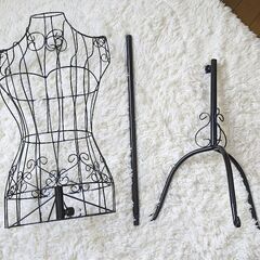 美品アンティーク調ワイヤートルソー　高さ調節＆分解できる