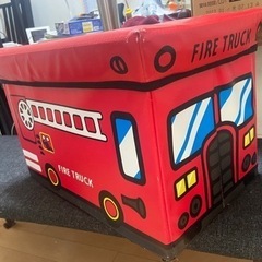 🚒消防車のおもちゃ入れ （バイキンマンは含まれていません）（希望...