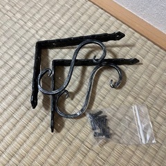 棚受け金具L字型 装飾 ヴィンテージ風