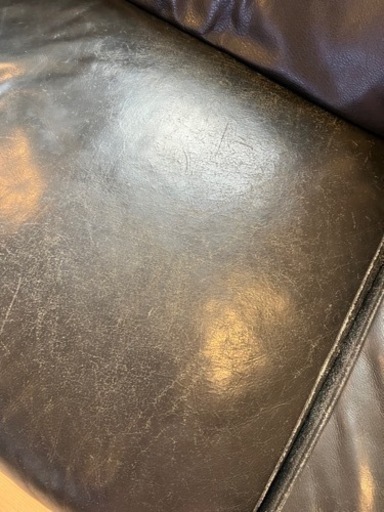 高級レザーソファ　L字型