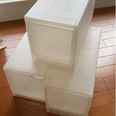 ポリプロピレンストッカー　無印　MUJI　3つ