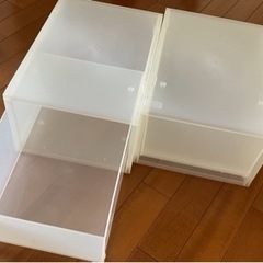 ケース　引出式　ストッカー　無印　MUJI  2つ