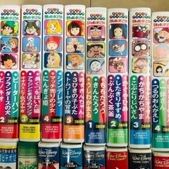 子供幼児向け日本/世界の名作童話 ビデオテープVHS 74本セット学習