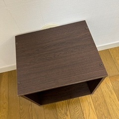 棚　キューブボックス　ブラウンの画像