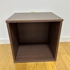 棚　キューブボックス　ブラウン