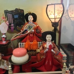 【☆差し上げます☆】ひな人形　ガラスケース付の画像