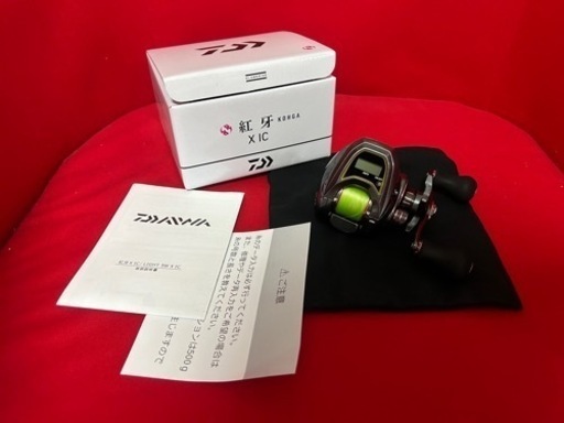 美品！紅牙 X IC 1.0号 200m 付き タイラバ 青物 カウンターリール