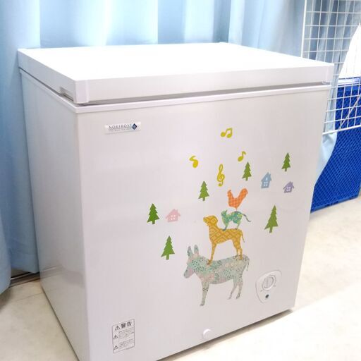 電気冷凍庫JH140CR　NORFROST　1ドア上開　（中古，美品）店舗渡し