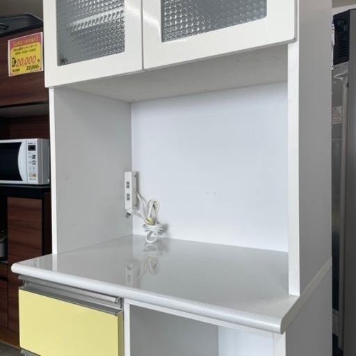 【超美品‼️】大川家具(入江木工) 70cm幅キッチンボード レンジボード 食器棚 収納家具