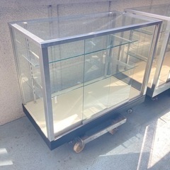 ガラスケース☆94460キャスター付910×470×H770