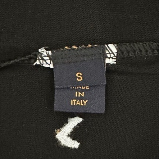 【LOUIS VUITTON】LV スプレッド エンブロイダリー Tシャツ 黒