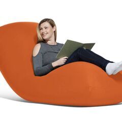 ☆【未開封】 Yogibo ヨギボー Max Orange マックスオレンジ ビーズ