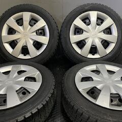 【DUNLOP WM02 155/65R14】スタッドレス【ダイハツ 純正ホイール 14インチ 4本 4.5J4HPCD100】19年製　(TE995) クレジットカード QR決済可能