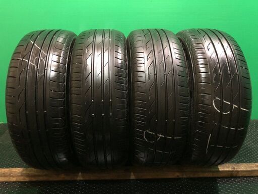 BS BRIDGESTONE TURANZA T001 205/55R16 16インチ 夏タイヤ 4本 19年製 バリ溝 カローラスポーツ レガシィB4等　(MTM217) クレジットカード QR決済可能