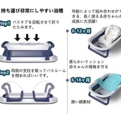(多少の値下げ交渉可能)Shilanmei ベビーバス 折りたたみ 簡易浴槽の画像