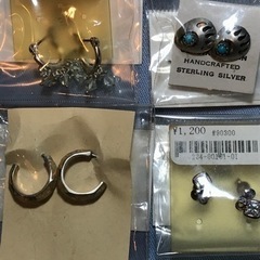 シルバーピアス４個セット
