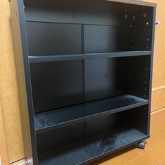本棚 薄型 キャスター付き 低い 押入れ収納 マルチワゴン 3段