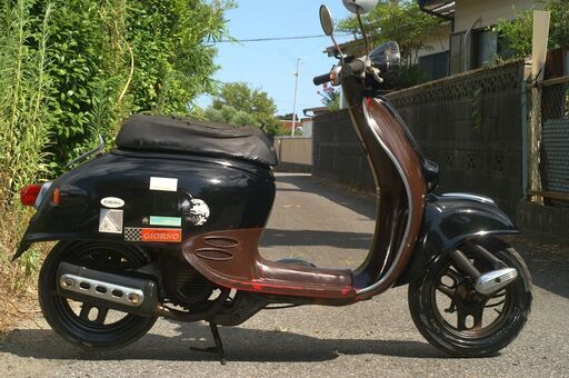 乗って帰れる 【 ジョルノ 】 30km制限突破2種登録黄色ナンバー可 『苫小牧港受取可』タイヤ新品 レトロスクーター つくば受取　ジョルノスペシャル限定車両で各部メッキ