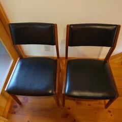 カリモク60　アームレスダイニングチェア スタンダードブラック　２脚の画像