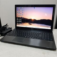 【取引中です】acer　Aspire　15インチ　SSD　i5　8GB　カメラ　Wi-Fi　マルチ　テンキー付き　Windows11