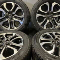【YOKOHAMA ice GUARD iG60 185/60R16】スタッドレス【MAZDA DJデミオ 純正ホイール 16インチ 5.5J4HPCD100+40】21年製 バリ溝 (TA763)  クレジットカード QR決済可能