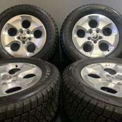 【BS DM-V2 265/60R18】スタッドレス【ラングラー アンリミテッドサハラ 純正ホイール 18インチ 7.5J5HPCD127+44.45】バリ溝　(TC813)  クレジットカード QR決済可能