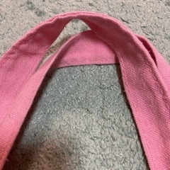 トートバック　ピンク　布バックの画像