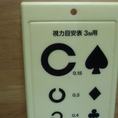 レトロ 視力表付き温度計 （新築開店記念）お譲りします。の画像
