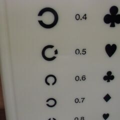 レトロ 視力表付き温度計 （新築開店記念）お譲りします。の画像