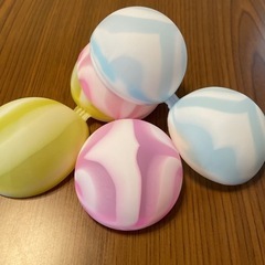 繰り返し使える水風船【マーブル】3つ