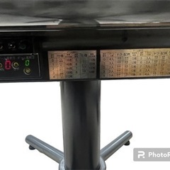 AMOS ULTIMA 全自動麻雀卓 ブラック 麻雀 雀荘 アモス アルティマ 椅子サイドテーブル付き　家電 中古 動作品の画像