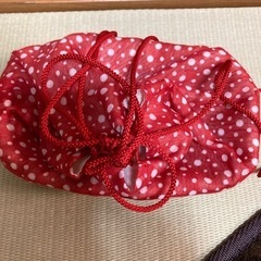美品　浴衣用バック　カゴバック　巾着バック　花火　お祭り　の画像