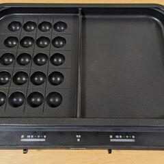2回使用 左右温調ホットプレート WHP-012-B ブラック アイリスオーヤマの画像
