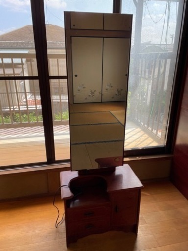 昭和レトロ　化粧台　鏡台　ドレッサー　昭和家具