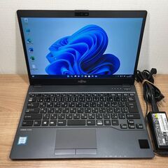 SIM美品＞ 富士通 LIFEBOOK U938/S 8GB/SSD256 Windows11 Office 極