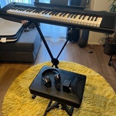 YAMAHA ヤマハ 電子キーボード NP-11 スタンド・椅子等付［美品］