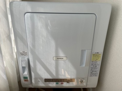 日立衣類乾燥機6.0キロ　2020年製