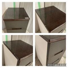 3段　収納ケース　W35.5㎝　D41㎝　H65.5㎝　＃26582の画像