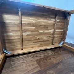 【受付終了】IKEA EKENSBERG オーク無垢材 ダイニングテーブルの画像