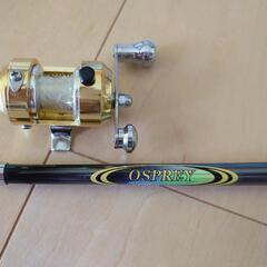 【取引中】ペン型釣り竿 リールセットの画像
