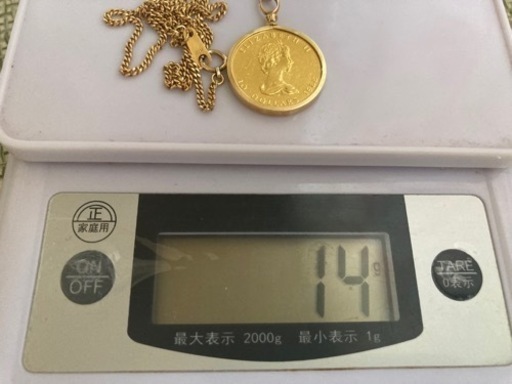 24金コインネックレス　問い合わせ殺到